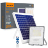 Solárne svetlomety 56x LED 100W 2800lm 5000K IP65 VIDEX Súmrakový senzor s diaľkovým ovládaním