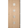 Hrdinka Palubkové dveře Quatro - střed Materiál: smrk, Orientace: Pravé, Šířka: 80 cm