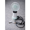 PRENOSNÝ VENTILÁTOR MINI STOLNÝ VENTILÁTOR TICHÝ RUČNÝ USB-C LED 5 režimov