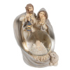 Clayre & Eef Vianočný betlehem snehová guľa Svätá rodina - 9*8*11 cm - Clayre & Eef