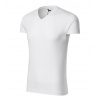 Adler Slim Fit V-neck tričko pánské bílá