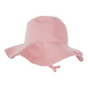 Eevi Detský mušelínový klobúk ružový - S