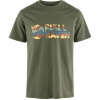Fjällräven Multicolor Logo T-shirt M, Farba LAUREL GREEN, Veľkosť XXL