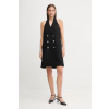 Šaty Dkny čierna farba, mini, priliehavé, DD5N1L95 40