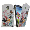Kožený obal Samsung Galaxy S IV – Flip Butterfly Swirl