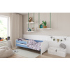 BabyBeds Detská posteľ EMMA srdiečka Farebné prevedenie: Modrá, Velikost postele: 160x80 cm, Úložný priestor k posteli: Nie, bez úložného priestoru