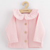 NEW BABY Dojčenský kabátik na gombíky New Baby Luxury clothing Laura ružový Veľ. 56