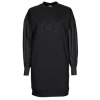 Karl Lagerfeld Krátke šaty FABRIC MIX SWEATDRESS Čierna