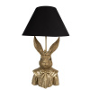 Dekor lampa stolová RABBIT gold