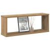 Nástenné poličky v tvare kocky 4 ks 60x15x23cm kompozitné drevo-ForU-856590