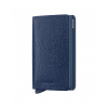 Kožené puzdro na karty SECRID Slimwallet Crisple Navy tmavo modrá