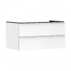 Hansgrohe Xelu Q - Umývadlová skrinka, 50x98x55 cm, 2 zásuvky, lesklá biela/matná biela 54078700