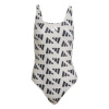 adidas Logo Graphic V-Back Swimsuit Winder/Black 14 (L)