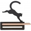 Candellux Cat nástenná lampa 1x5 W čierna-drevená 21-75635