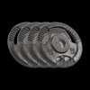 Liatinová súprava olympijského závažia 4x2,5kg, diera 51mm, tanier s rúčkami, REBEL ACTIVE