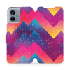 Flipové pouzdro Mobiwear - Motorola Moto G54 5G / Moto G54 5G Power Edition - V110S Barevné klikyháky (Knížkové flip pouzdro, obal, kryt na mobil Motorola Moto G54 5G / Moto G54 5G Power Edition - V11