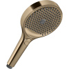 AXOR ShowerSolutions ručná sprcha 3jet PowderRain EcoSmart+, priemer 130 mm, kartáčovaný bronz, 39774140