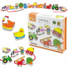 Viga Toys VIGA Montessori drevené prepletené bloky farmy