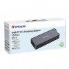 Dokovací stanice Verbatim USB-C Pro 2x HDMI, RJ45, microSD, 2x USB-A 3.0, USB-C PD