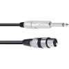 Omnitronic 3022516M XLR káblový adaptér [1x XLR zásuvka 3pólová - 1x jack zástrčka 6,3 mm (mono)] 2.00 m čierna; 3022516M