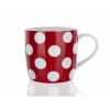 Banquet Hrnček keramický DOTS červený 310 ml