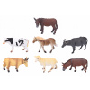 Detské farmárske zvieratká - figúrky 12 cm pre kreatívnu hru, súprava 12 ks