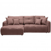 Hom`in ROHOVÁ SEDACIA SÚPRAVA, textil, hnedá - Sedačky - 002300016411