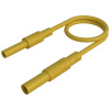 SKS Hirschmann MAL S GG-B 25/2,5 ge bezpečnostné meracie káble [4mm bezpečnostné zástrčka - 4mm bezpečnostná zdierka] 25 cm žltá 1 ks; 934044103