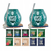 Zimný set Yerba Mate pre dvoch, tekvica a bombilla 10x50g AKO DARČEK