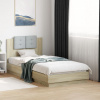 Rám postele s čelem dub sonoma 75 x 190 cm kompozitní dřevo Hnědá 3209977