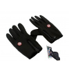 Dotykové športové rukavice, čierne, veľ. L