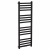 CERANO - Kúpeľňový radiátor Fulgidus - bočné pripojenie - 616W - čierna matná - 1190x430 mm