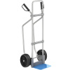 Hliníková rudla na vrecia s lyžinou ,lopata š x h 280 x 250 mm, modrá EUROKRAFTpro