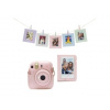 Fujifilm Instax mini 12 ružový Set s púzdrom, mini albumom a a balíčkom kartových bannerov s malými drevenými štipcami