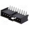 Socket rectangular male C-Grid III 2.54mm PIN 9 THT tinned