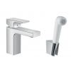 Hansgrohe Vernis Shape 100 umývadlová batéria s bidetovou sprškou Chróm HG 71216000