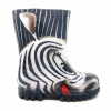 Detské gumáky Demar Twister zebra Veľkosť: 22-23, Vnútorná dĺžka topánky: 15,4 cm, Vnútorná šírka topánky: 6,1 cm