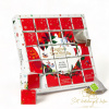 Adventný kalendár Puzzle červená BIO 25 pyramídok Srí Lanka