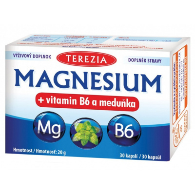 Terezia Magnesium+vitamin B6 a meduňka 30 kapsúl