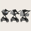 LIONELO Slnečná clona na kočík Stroller Sun Cover Black Carbon