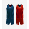 KIT DOUBLE IN MESH basketbalový set modrá-červená S