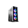DeepCool Matrexx 55 V3 ADD-RGB WH 3F Midi Tower Čierna, Biela (DP-ATX-MATREXX55V3-AR-WH-3F)