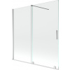 Mexen Velar 2-krídla vaňová zástena posuvná 160 x 150 cm, transparentná, chróm - 896-160-000-01-01