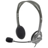 Logitech H111 Headset otvorená (On Ear) káblové, 981-000593, stereo, sivá, Redukcia šumu mikrofónu; 981-000593