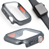 Ochranné puzdro so skleneným krytom pre Apple Watch sivé