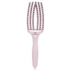 OLIVIA GARDEN Finger Brush Pastel Pink kefa na vlasy masážna 6-radová stredná