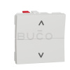 Schneider Electric Unica Žalúziový tlačidlový ovládač 6A, 2 moduly, Biely