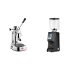 La Pavoni Europiccola Lusso + Eureka Atom Specialty 75, black