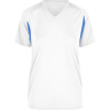 James & Nicholson Tričko JN 316, běžecké, krátký rukáv, dámské COT02031690100-white/royal XS Bílá/modrá