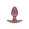Ouch! Smooth Silicone Anal Plug Small Rose Gold silikónový análny kolík 6,5 x 2,7 cm